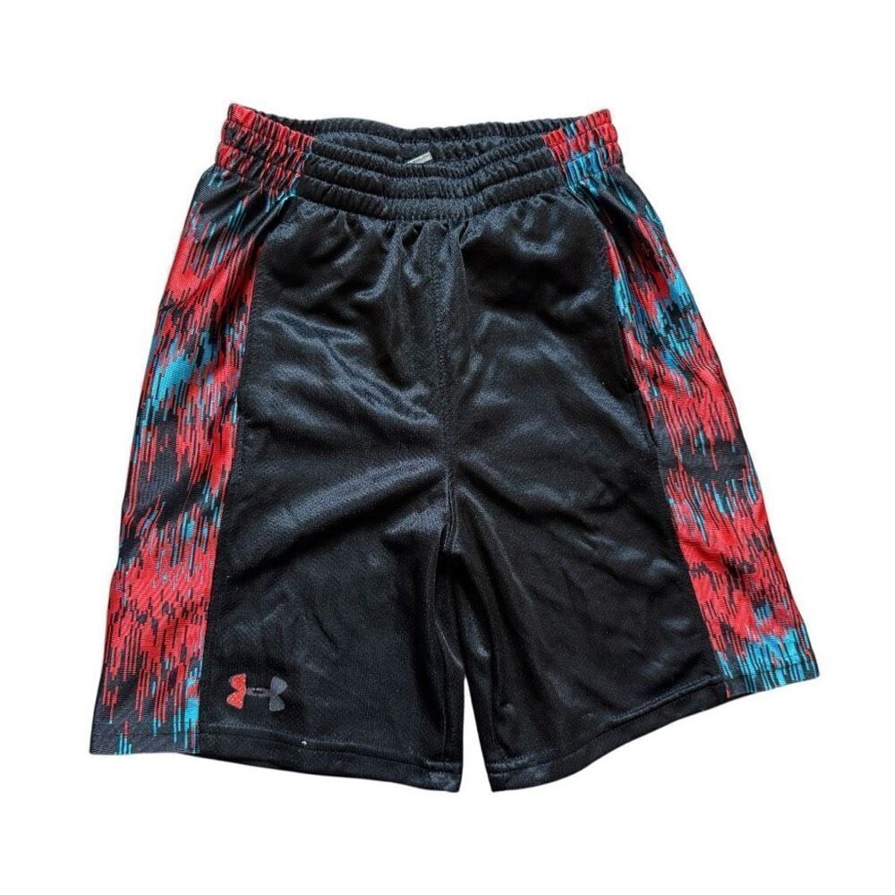Youth Boys Under Armour Dri-Fit Logo Athletic Shorts - Sz 6